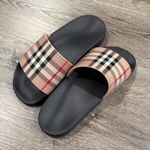 Burberry Black Sole Slides